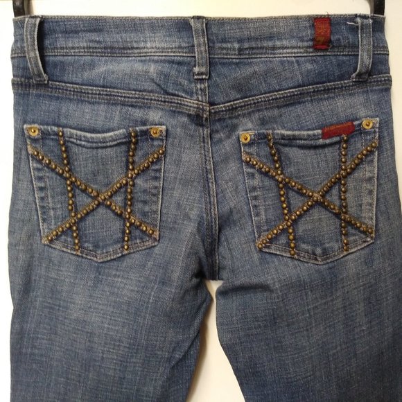 7 FOR ALL MANKIND Bootcut Dojo jeans embellished - Picture 11 of 11